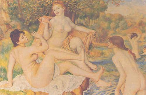 Pierre Renoir Bathers China oil painting art